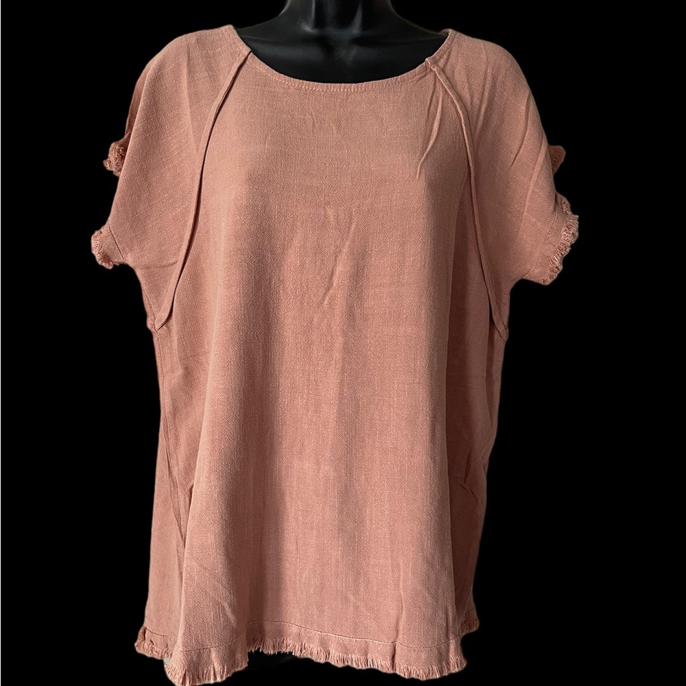 Umgee Canyon Clay Top with Fringe Trim. NWOT